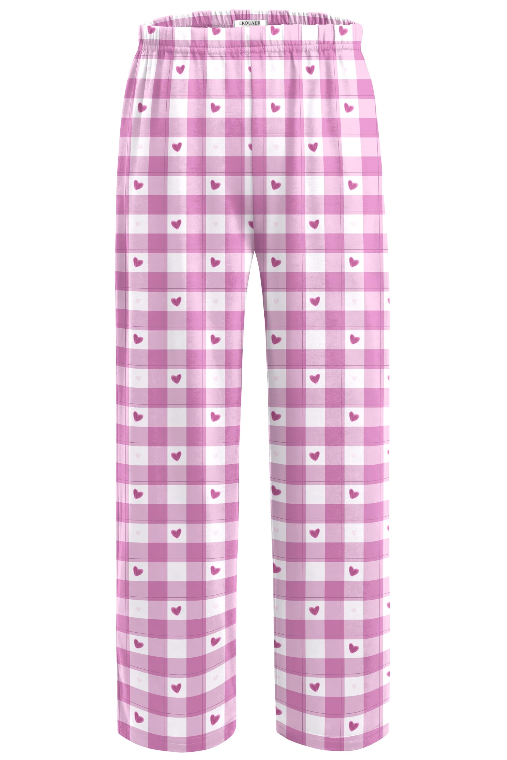 Ekouaer Girls Soft Pajamas Pants Cute Print Pattern PJ Bottoms Lounge Pants