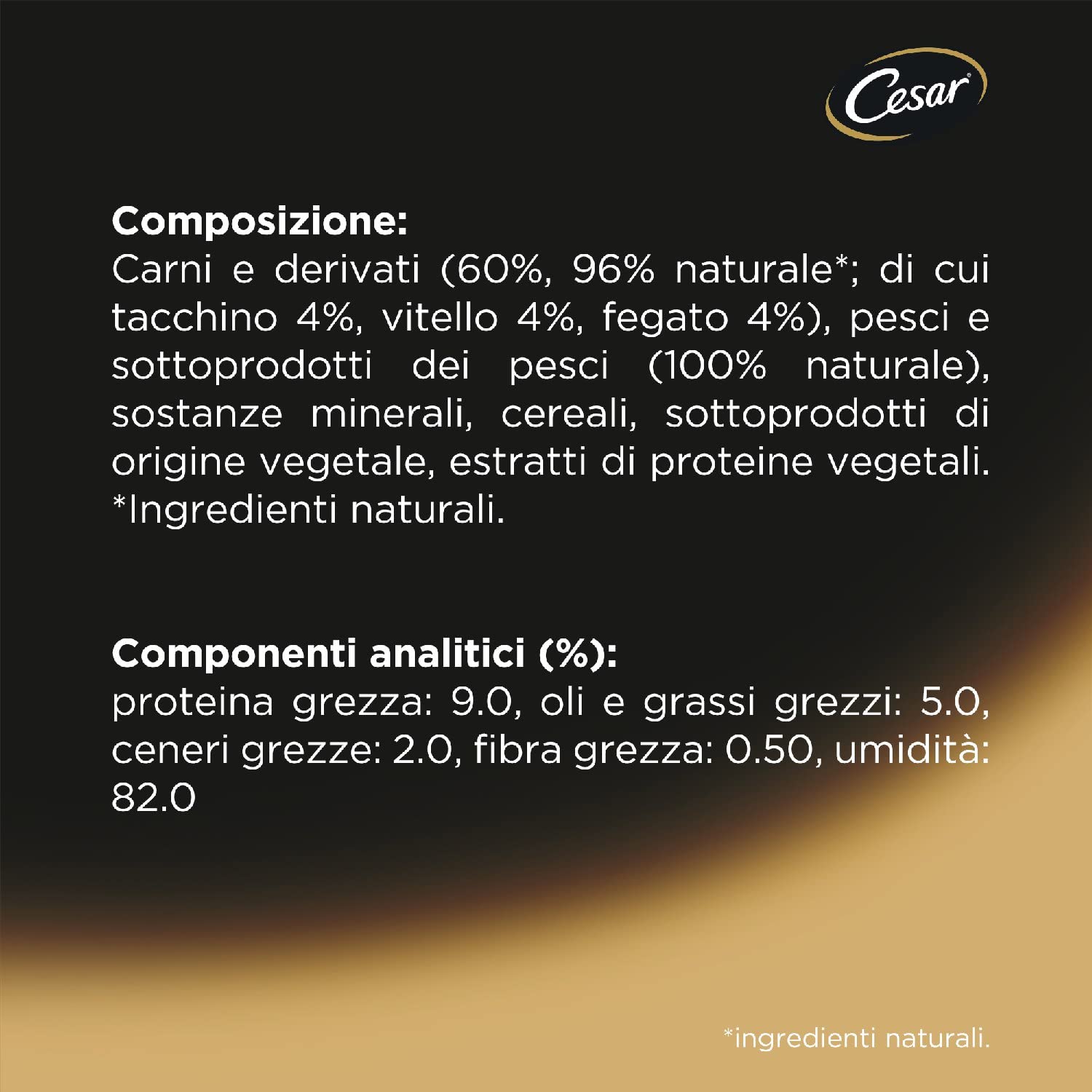 Cesar Junior Cibo per Cane Cucciolo con Tacchino e Vitello 150 g 14 vaschette