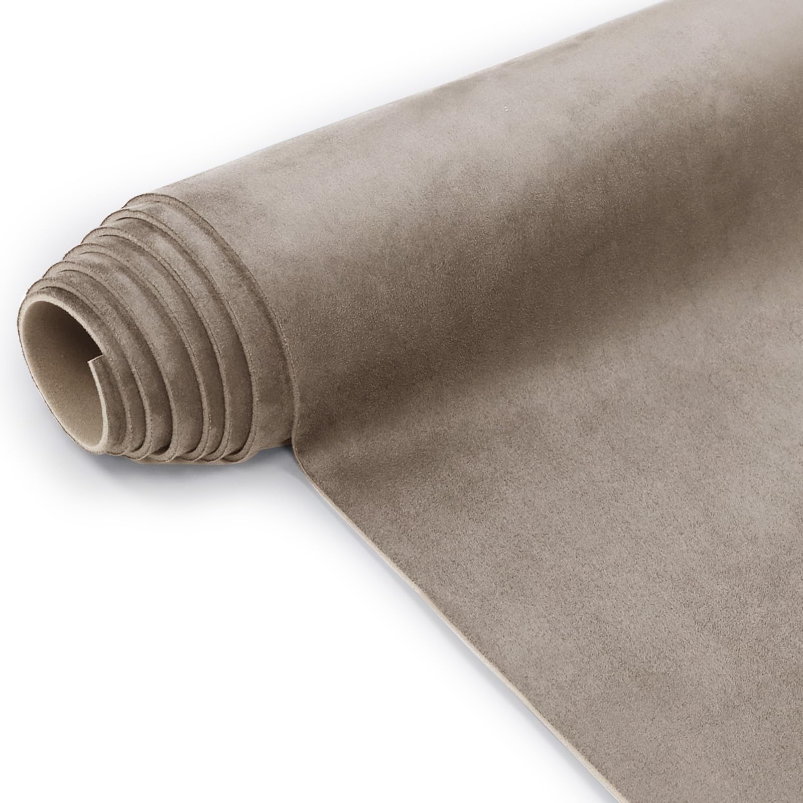 Suede Headliner Fabric with Foam Backing Material - Automotive/Home Micro-Suede Headliner Flame Retardant Fabric for Car Replacement/Repair/DIY (Beige 96 * 60 Inch)