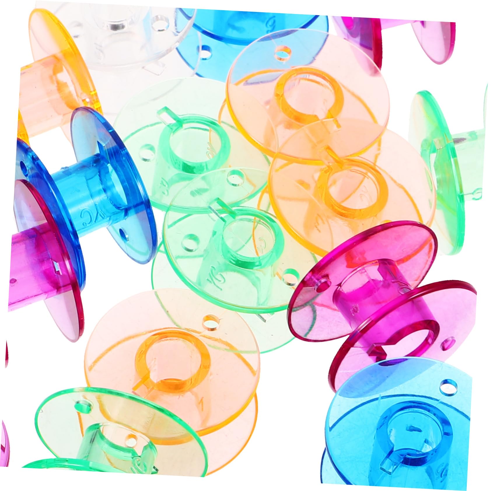 Tofficu 4 Set di Custodie per Bobine Scatole di Plastica per Cucire Porta Filo da Ricamo E Scatola Facile da Usare