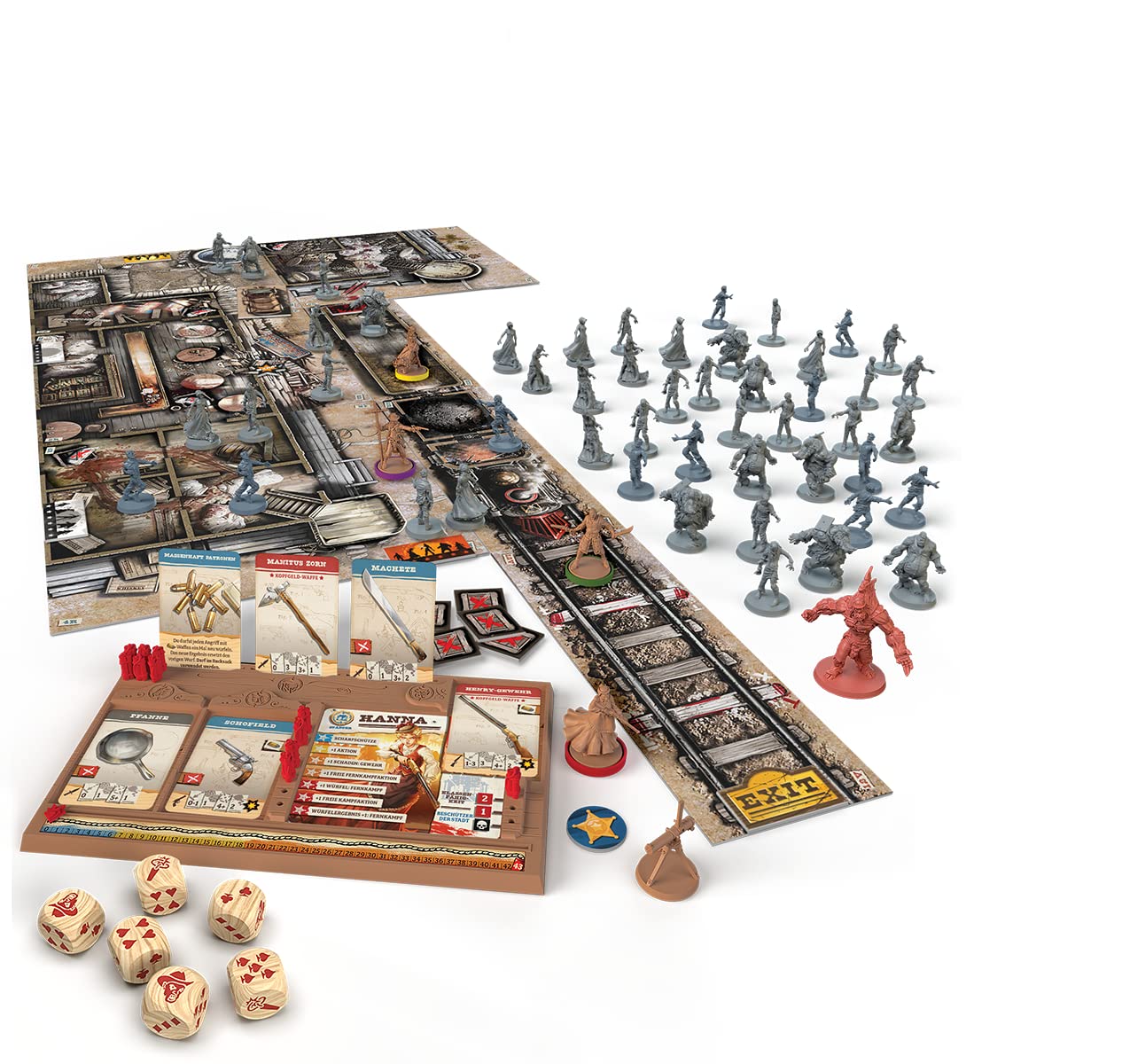 CMON, Zombicide: Undead or Alive, Grundspiel, Kennerspiel, Dungeon Crawler, 1-6 Spieler, Ab 14+ Jahren, 60 Minuten, Deutsch