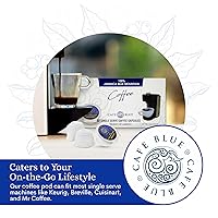 Vista 4 de Café Blue 100% Jamaica Blue Mountain Coffee, tostado medio, cápsulas de café para café caliente y frío, 12 unidades (paquete de 1)