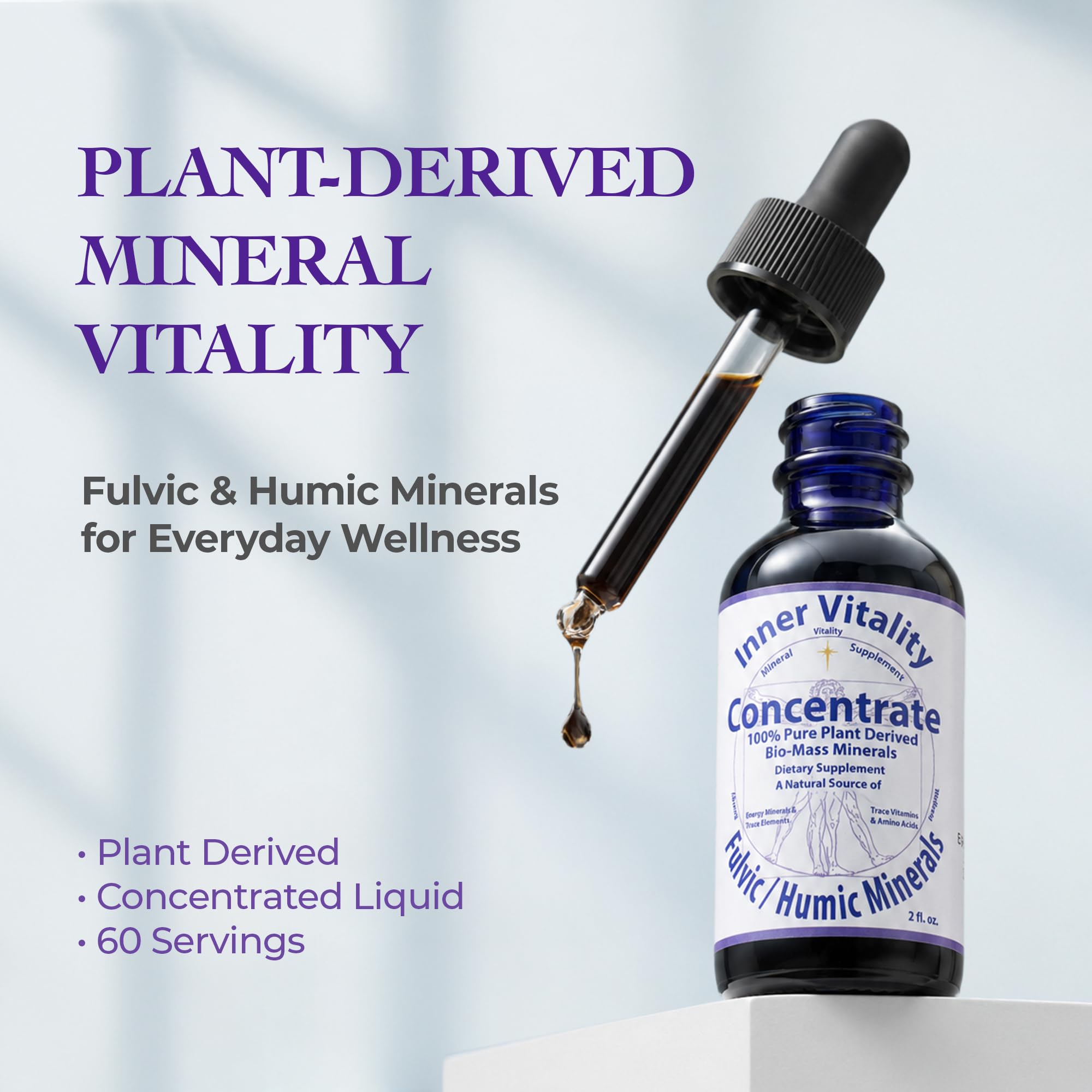 Inner Vitality, Concentrate, Fulvic/Humic Minerals, 2 fl oz — Amazon image 2