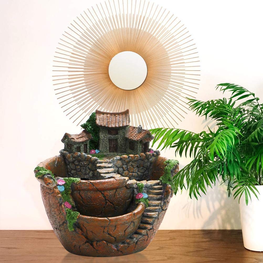 vaso per piante creativo, vaso per piante fai-da-te per piante grasse con graziosa casetta, mini giardino delle fate, fiori, vaso per piante per interni ed esterni, giardino, decorazione per