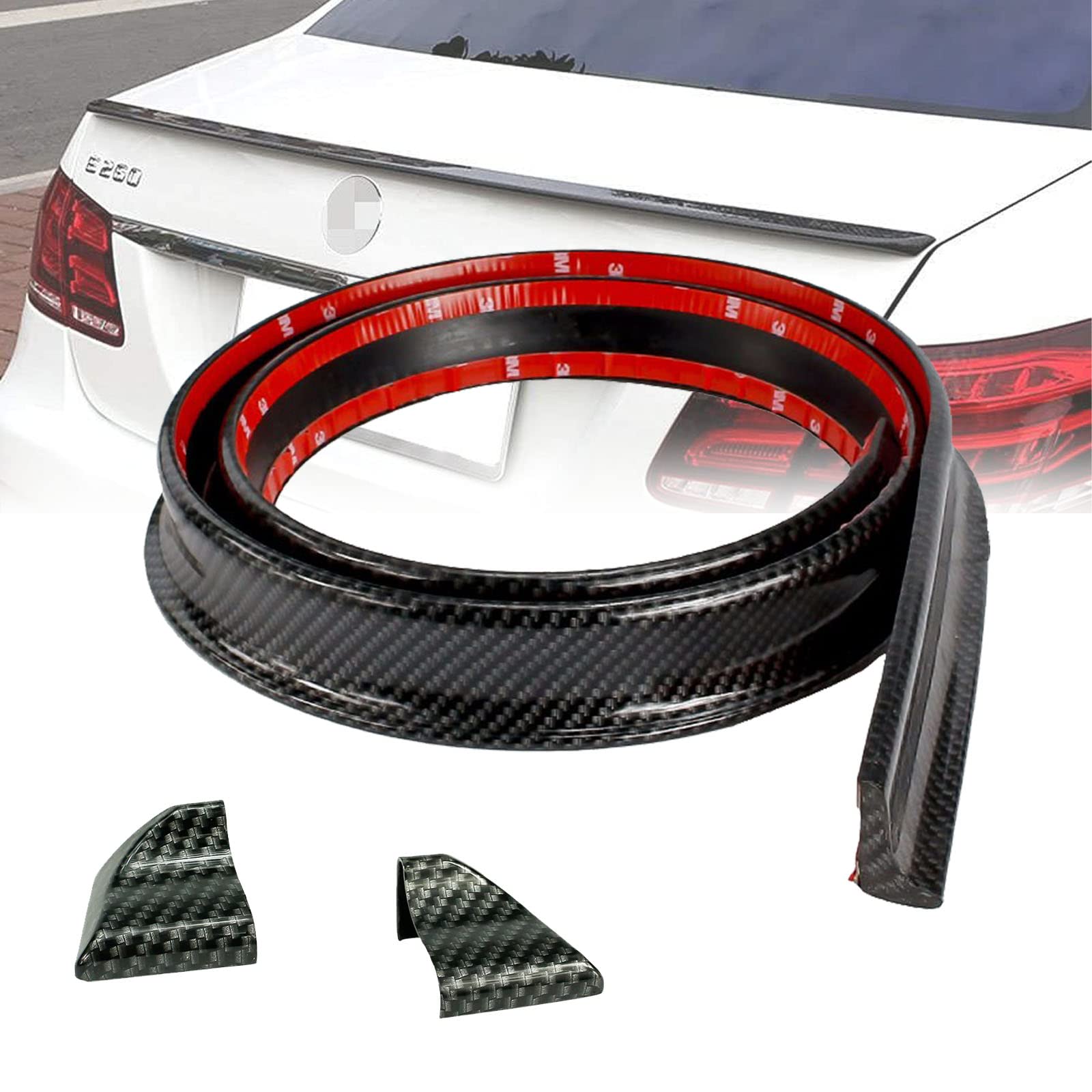 Buy CNSPEED 1.5M/4.92ft Universal Car Rear Spoiler,Rubber Strip Spoiler