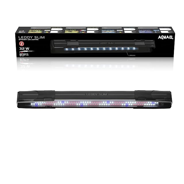 Foto 4 de 7 de AQUAEL PANTALLA LEDDY SLIM PLANT (NEGRA 8000K 32W 80-100CM)