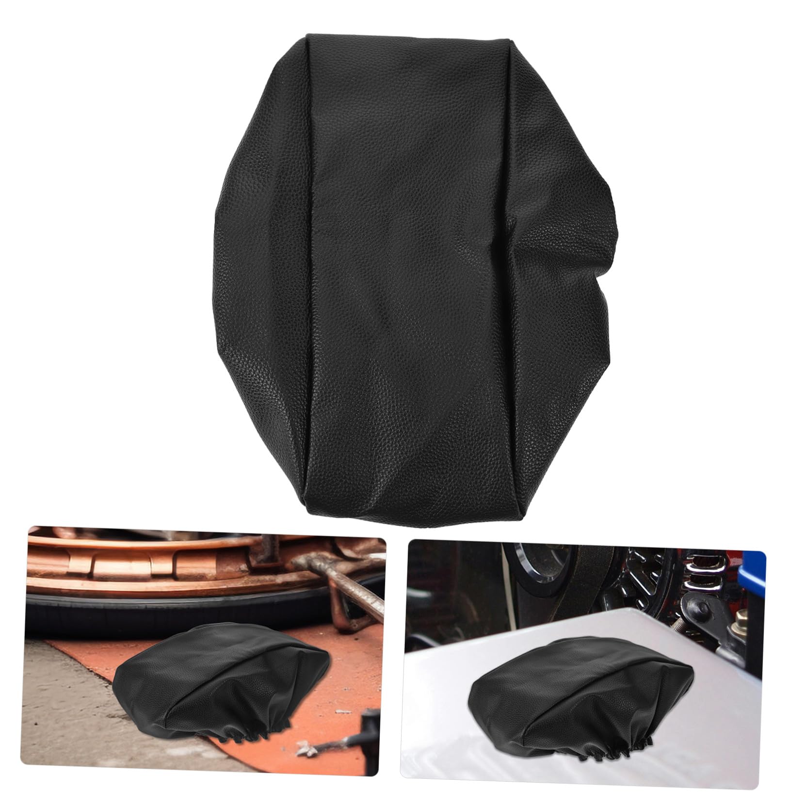 Gatuida Copertura per Verricello Elettrico in Pelle Sintetica e Poliestere Nero, Resistente, Facile da Installare, Protezione Solare per Veicoli Elettrici e Auto