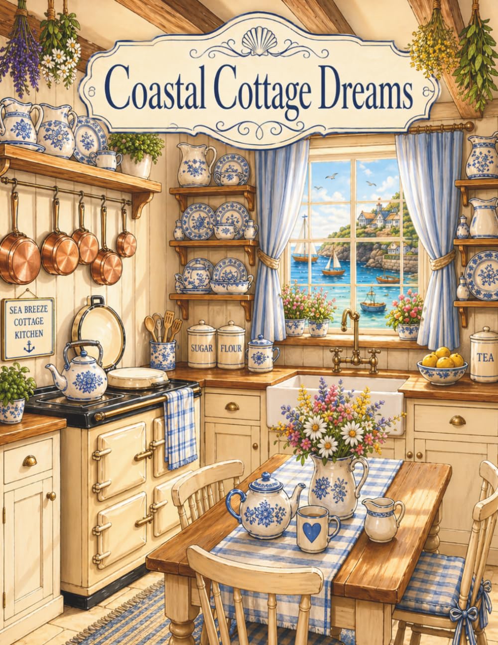 Coastal Cottage Dreams: A Cosy Seaside Colouring Book