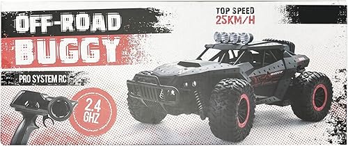 Miniatura 12 de Coche de control remoto 116 Camión de control remoto 2WD de alta velocidad 15.5 mih Todo Terreno Off-Road RC Car 2.4Ghz Monster Truck Dos baterías