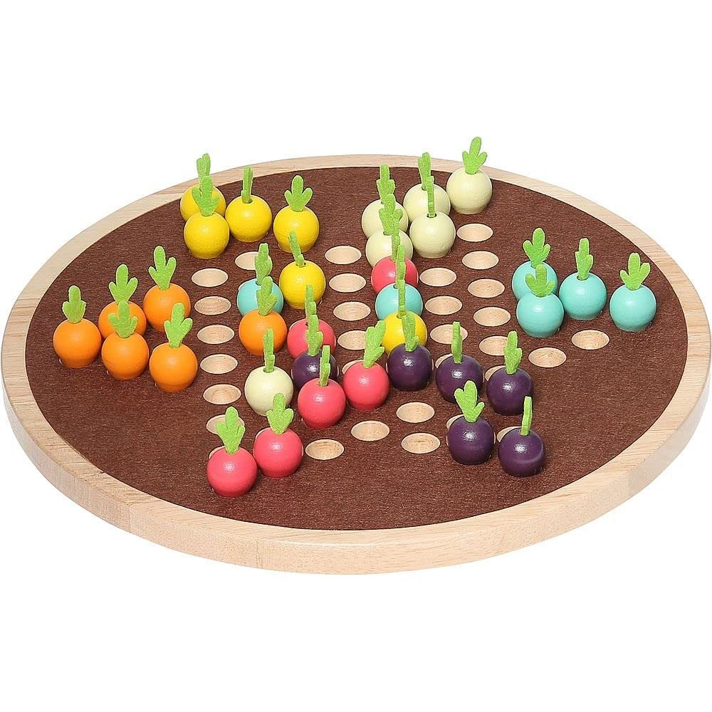 Vilac - A Trip Across The Vegetable Garden - Chinese Checkers, Wooden Toy, Montesso, Multicolored, 31 x 5 x 31 cm - Image 4