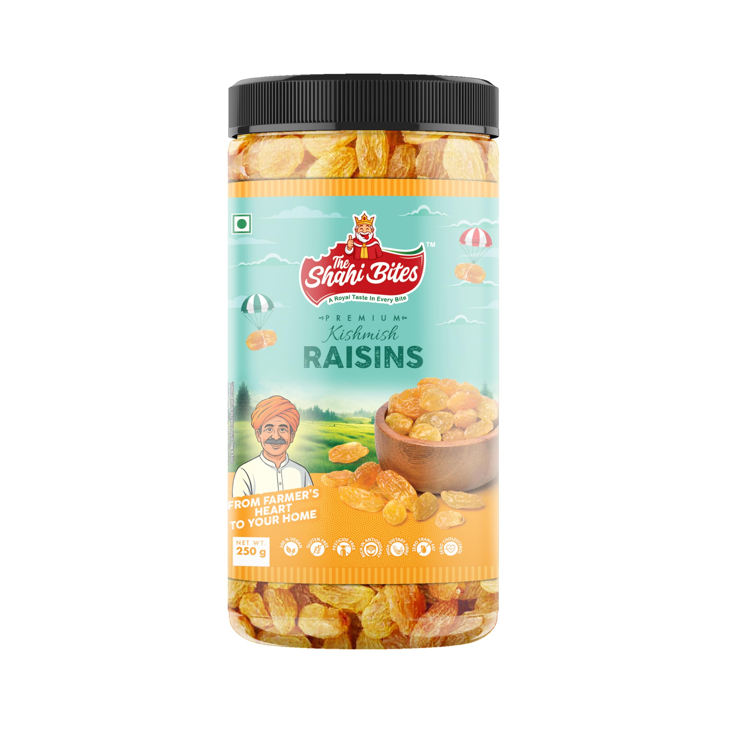 THE SHAHI BITES Raisins | Kishmish 250g | Naturally Sweet, Sun