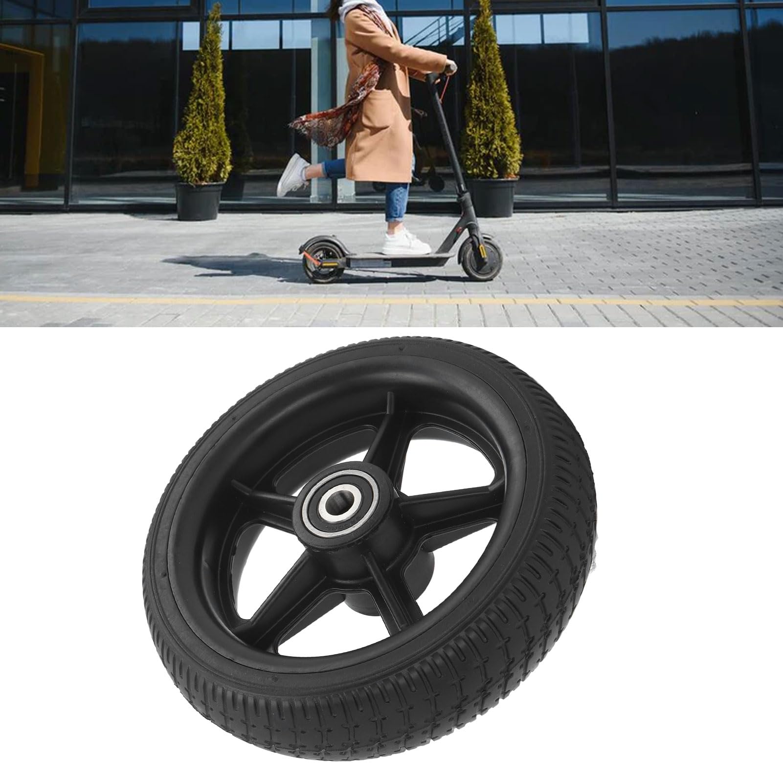 200x50 Solid Tire All Season Tires HWWH Replacement Wheels For Scooter ...
