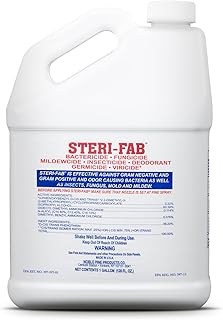 Steri-fab All-in-One Disinfectant & Insecticide Spray – Kills Bed Bugs, Fleas, Mites, Roaches, Viruses, Fungi, & Odors – Quick-Drying, Non-Residual, 1 Gallon Jug