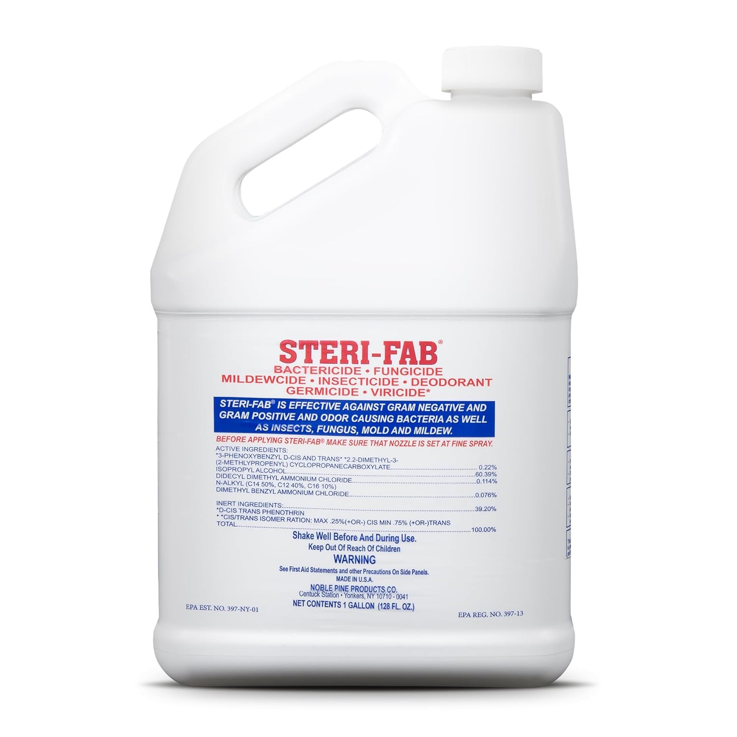 Steri-fab All-in-One Disinfectant Insecticide Spray Kills Bed Bugs Fleas Mites Roaches Viruses Fungi Odors Quick-Drying Non-Residual 1 Gallon