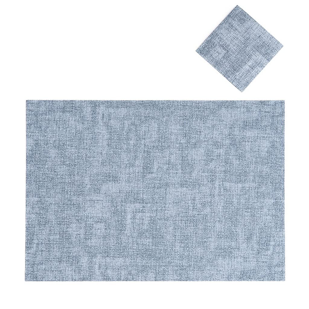 IANSHFKN 6 Pcs Imitation Cloth Rectangular Placemat Heat Insulation Tableware Pad Home Dining Table Decor Mats