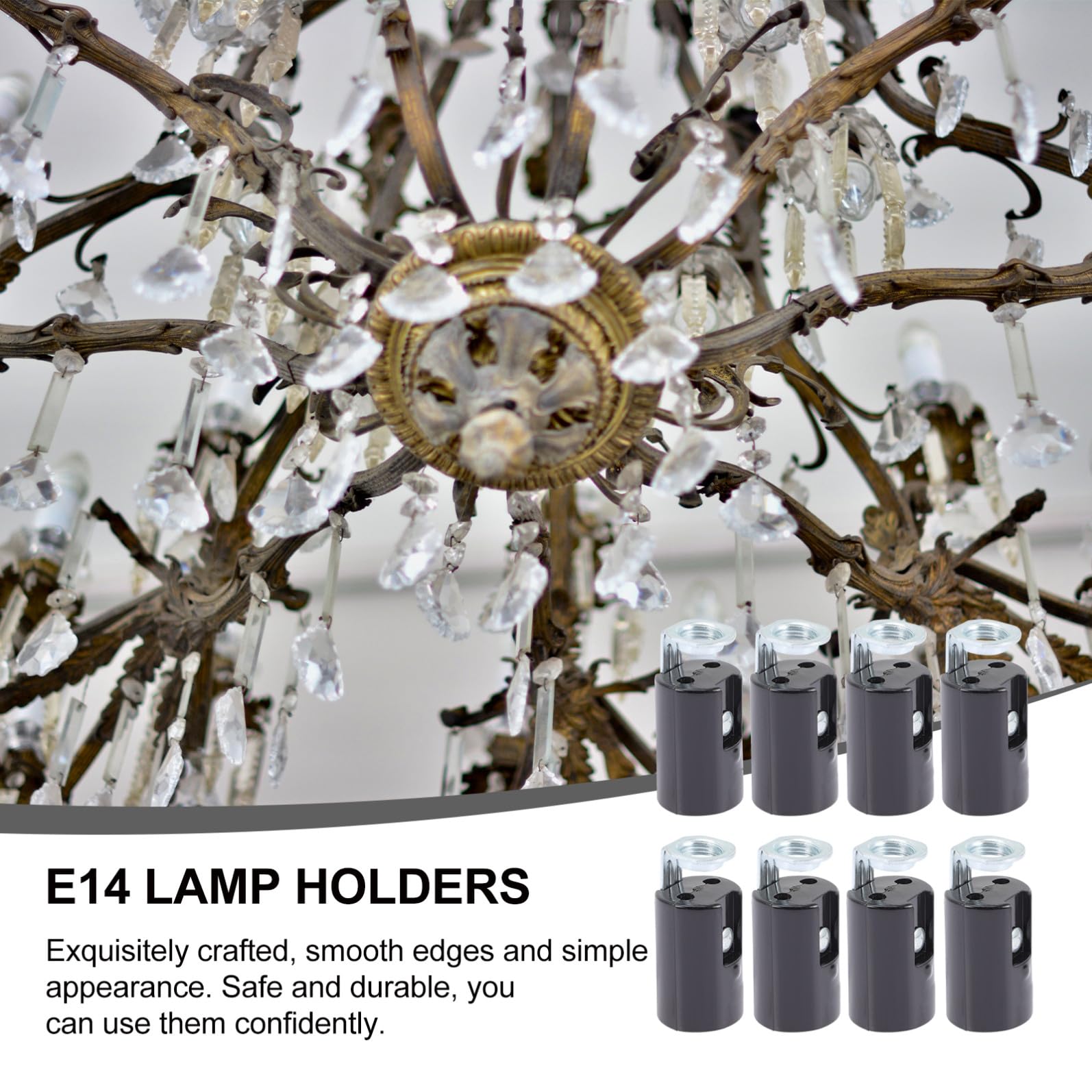 Operitacx 45 Pièces Douilles de Lampe Support pour Lustre Appliques et Projets Diy et Durables pour Cuisine Chambre Salle à Manger et Bar