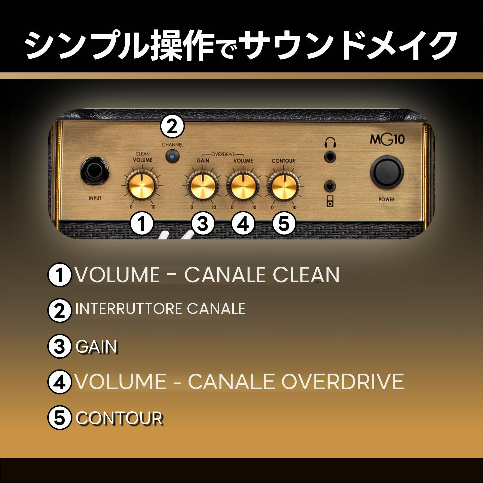 Marshall/MG10 - Amplificatore per chitarra Marshall MG, serie Gold