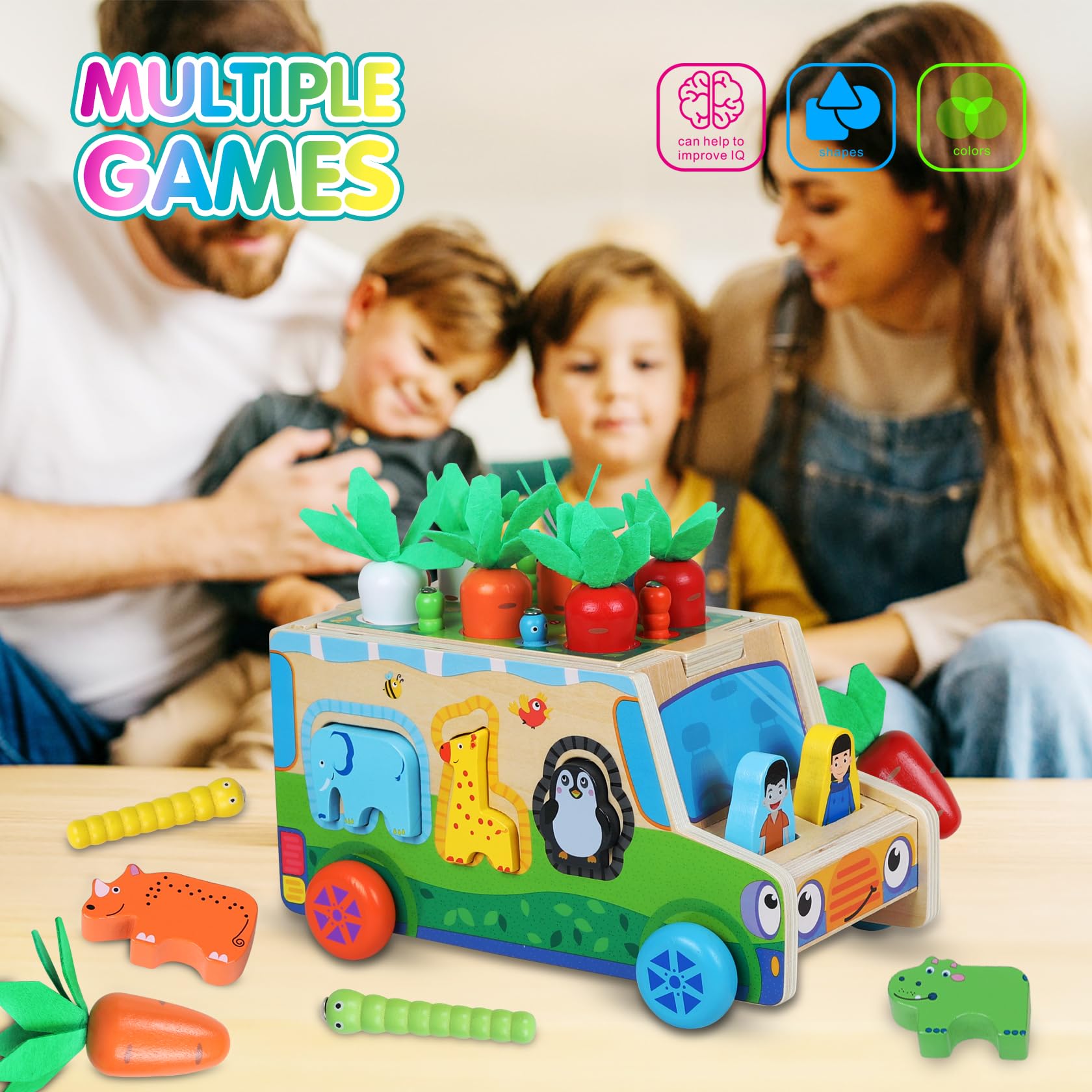 Giochi Bambini 1 Anno Giochi Educativi Montessori 1 2 3 4 Anni Bambino Bambina Giochi in Legno per 1 2 3 4 Bambini Femmina Maschio Giochi Bambini 2 3 4 Anni Giochi Montessori 1 Anno Regalo Compleanno