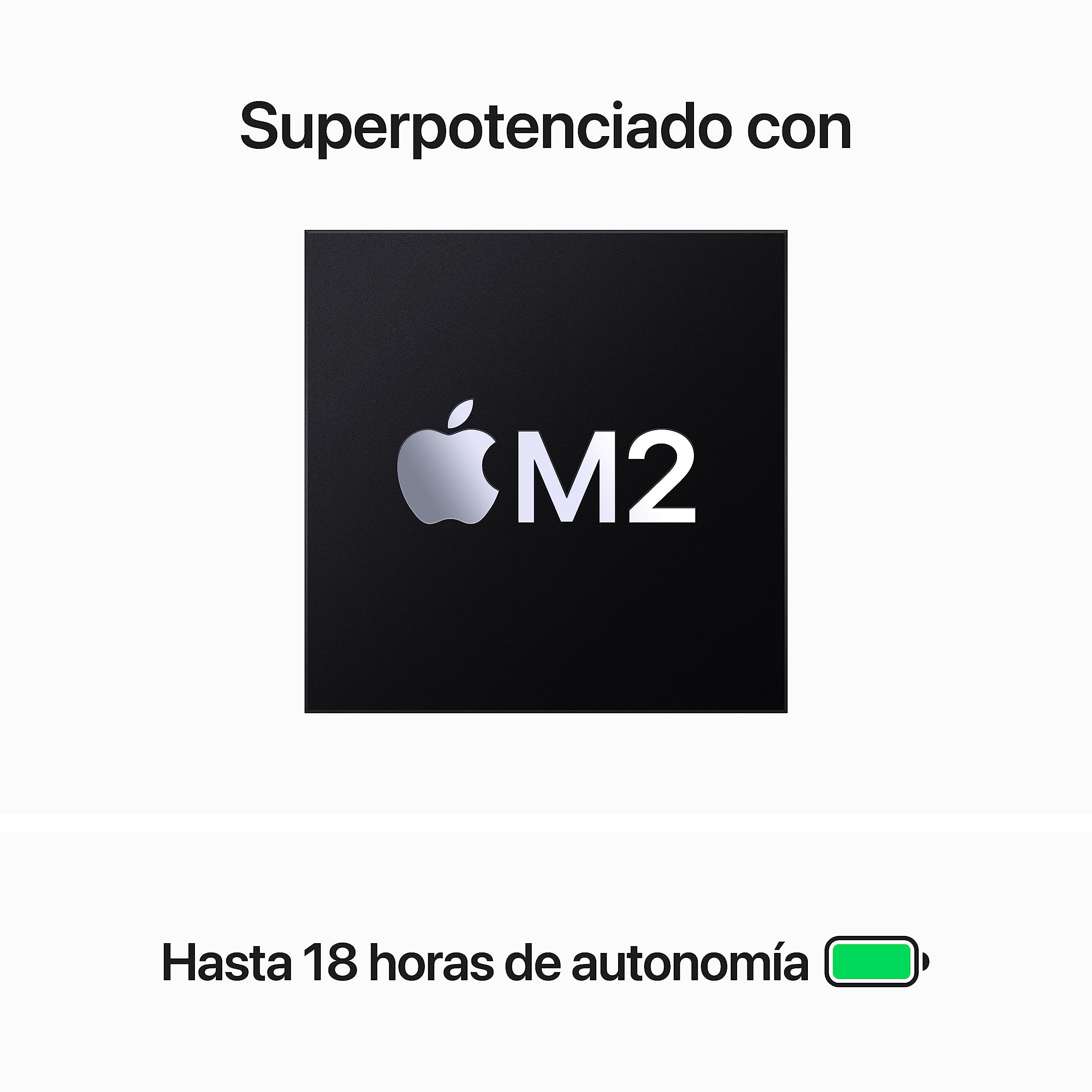 Apple 2023 MacBook Air portátil con Chip M2: Pantalla Liquid Retina de 15,3 Pulgadas, 8GB de RAM, 256 GB de Almacenamiento SSD, compatibilidad con el iPhone y el iPad, Negro Noche