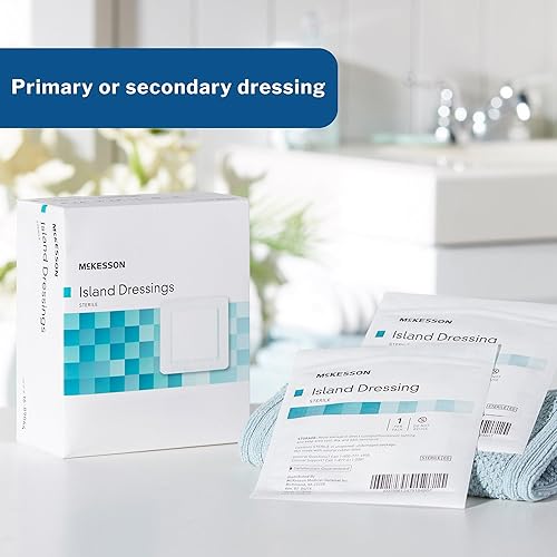 Miniatura 2 de McKesson Aderezos para islas, estériles, dimensión 6 x 6 pulgadas, almohadilla de 4 x 4 pulgadas, 25 unidades, 4 paquetes, 100 en total