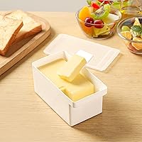 conwhzc Butter Cutter Box with Lid: 10g Portion Slicer Storage Container for Fridge, Freezer, Toast, Baking, Cheese & Margarine