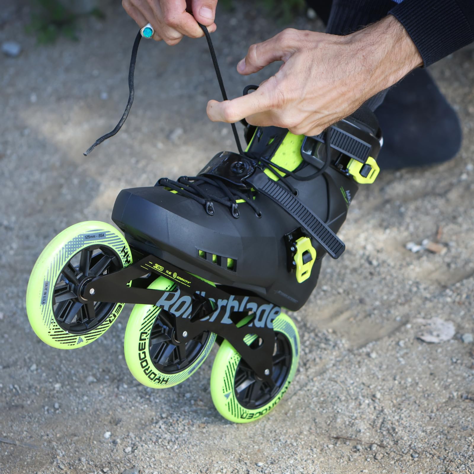 Rollerblade MAXXUM 125 Inline Skate 2024 Black/Lime