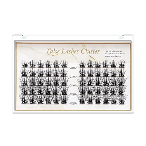 Hannahool Pestañas postizas individuales de base fina y tallo ancho, mezcladas de 0.32-0.55-0.630 pulgadas, pestañas postizas individuales,