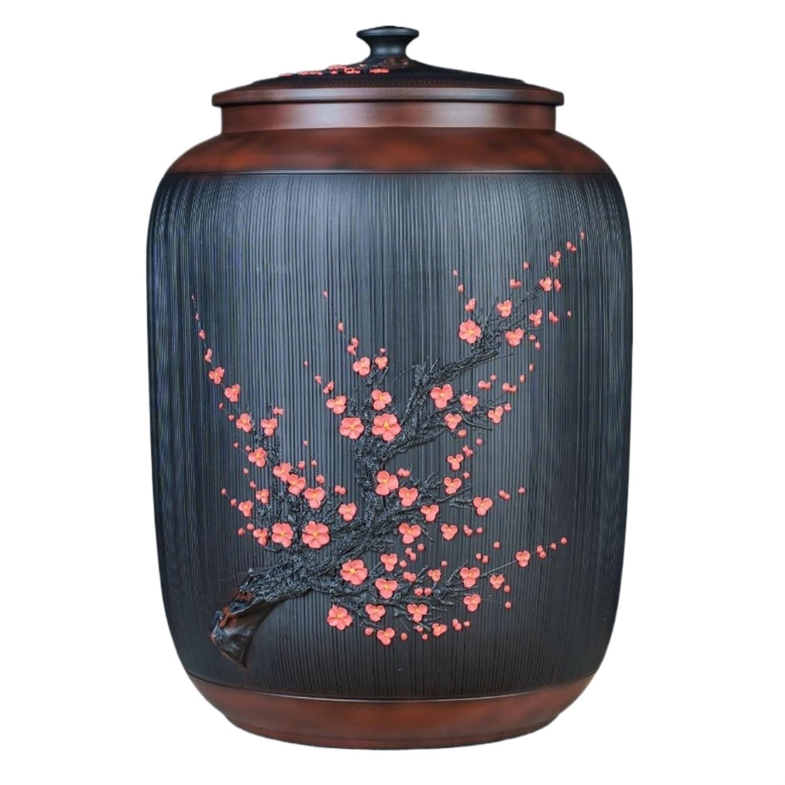 Ceramic Chinese Design Rice Bucket 25KG Sealed Dispenser Ceramic Rice ...