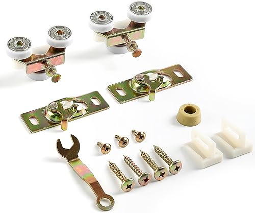 Rodillos para colgar en la parte superior de la puerta de bolsillo deslizante para Johnson Part #1125 y #1500, ruedas de rodamiento de bolas de