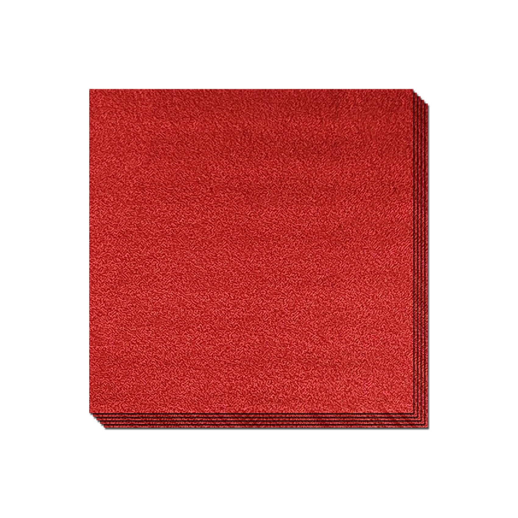 100 PCS Foil Candy Wrappers, 4x4 inches Chocolate Candy Wrappers aluminum foil sheets, DIY Homemade Candy Packaging for Christmas, Easter, Thanksgiving, and Birthday Party (Red)