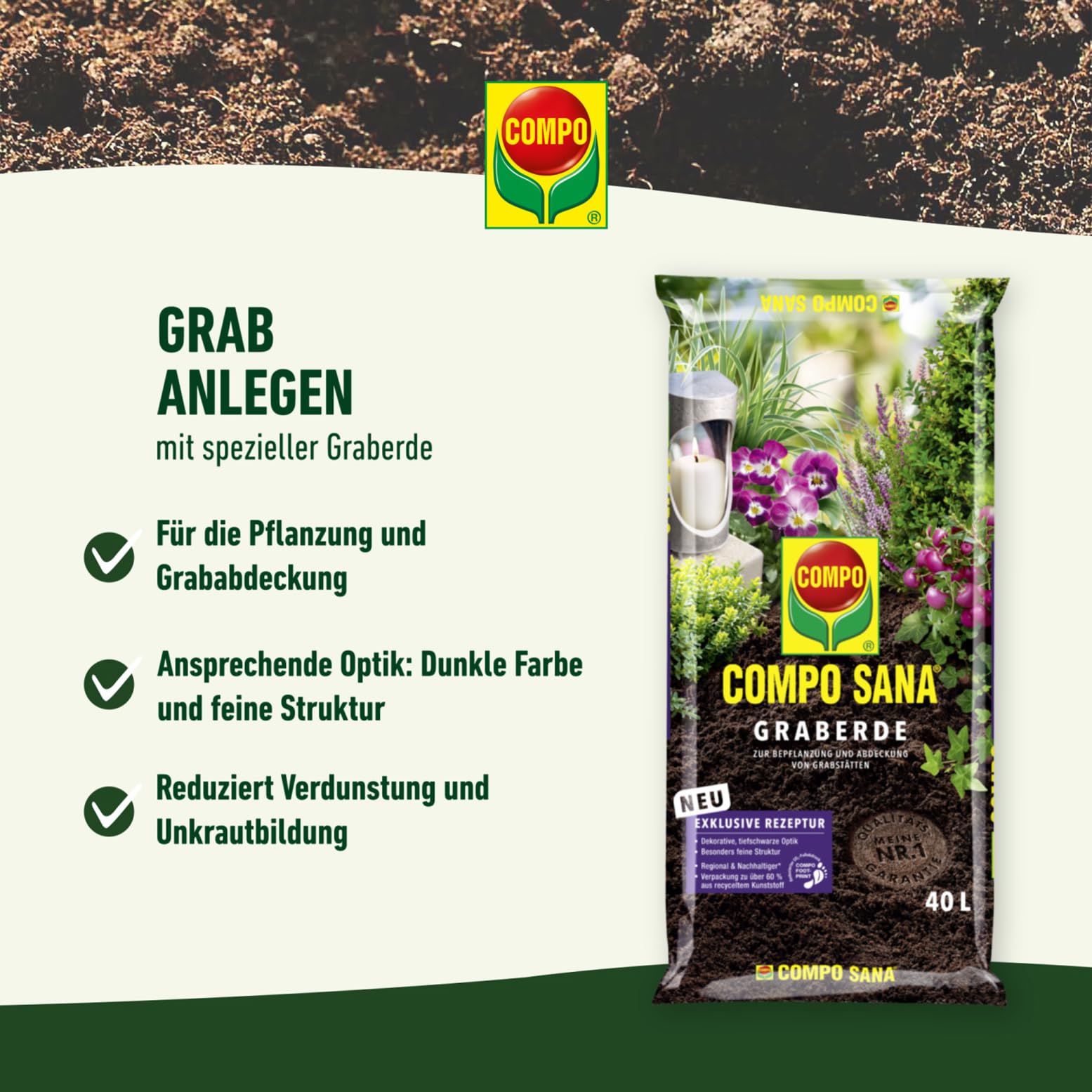 Compo graberde 20liter CG20