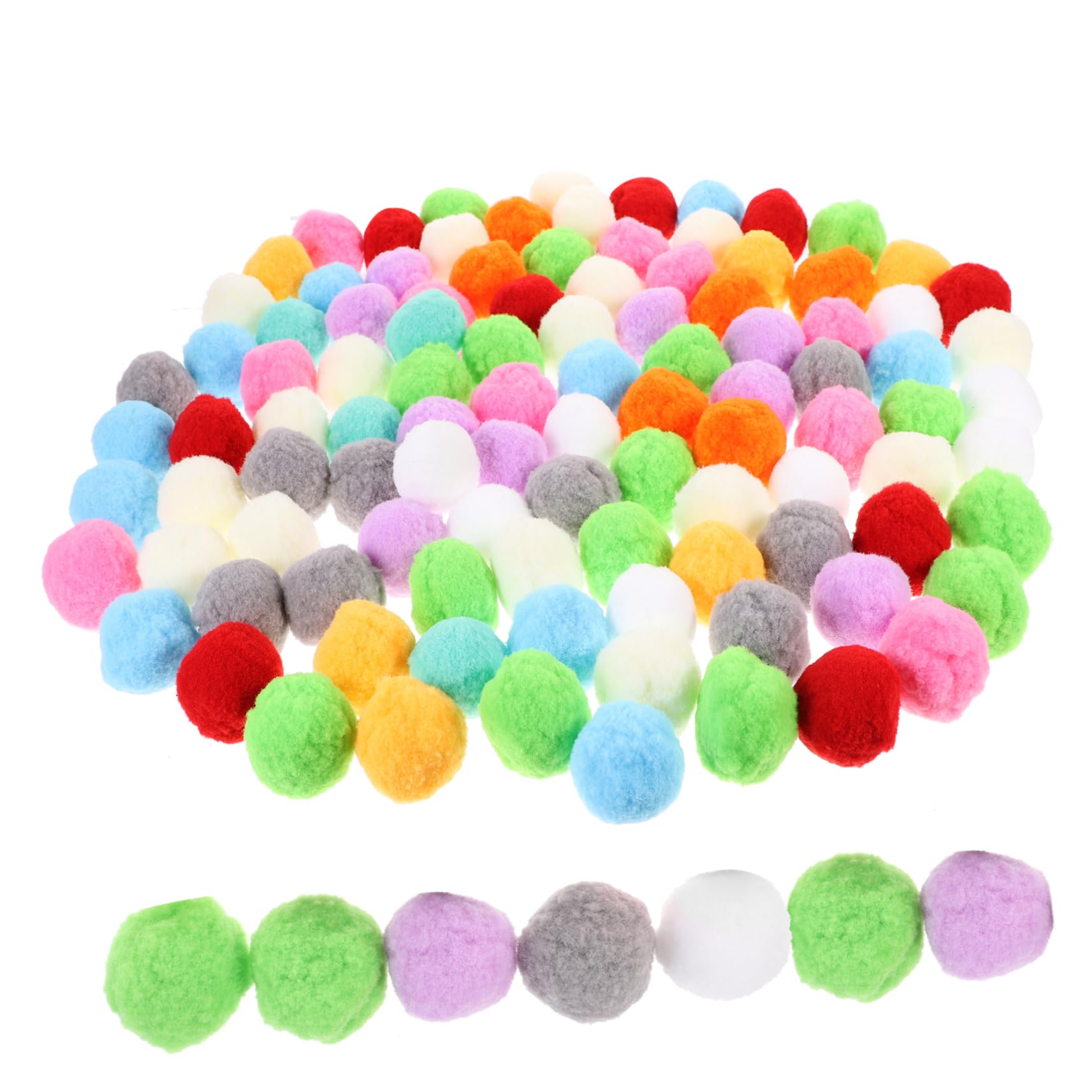 SEWACC 200piezas Pompones De Para Manualidades Bolas De Peluche Accesorios De Decoración Para Ropa Calzado y Joyas