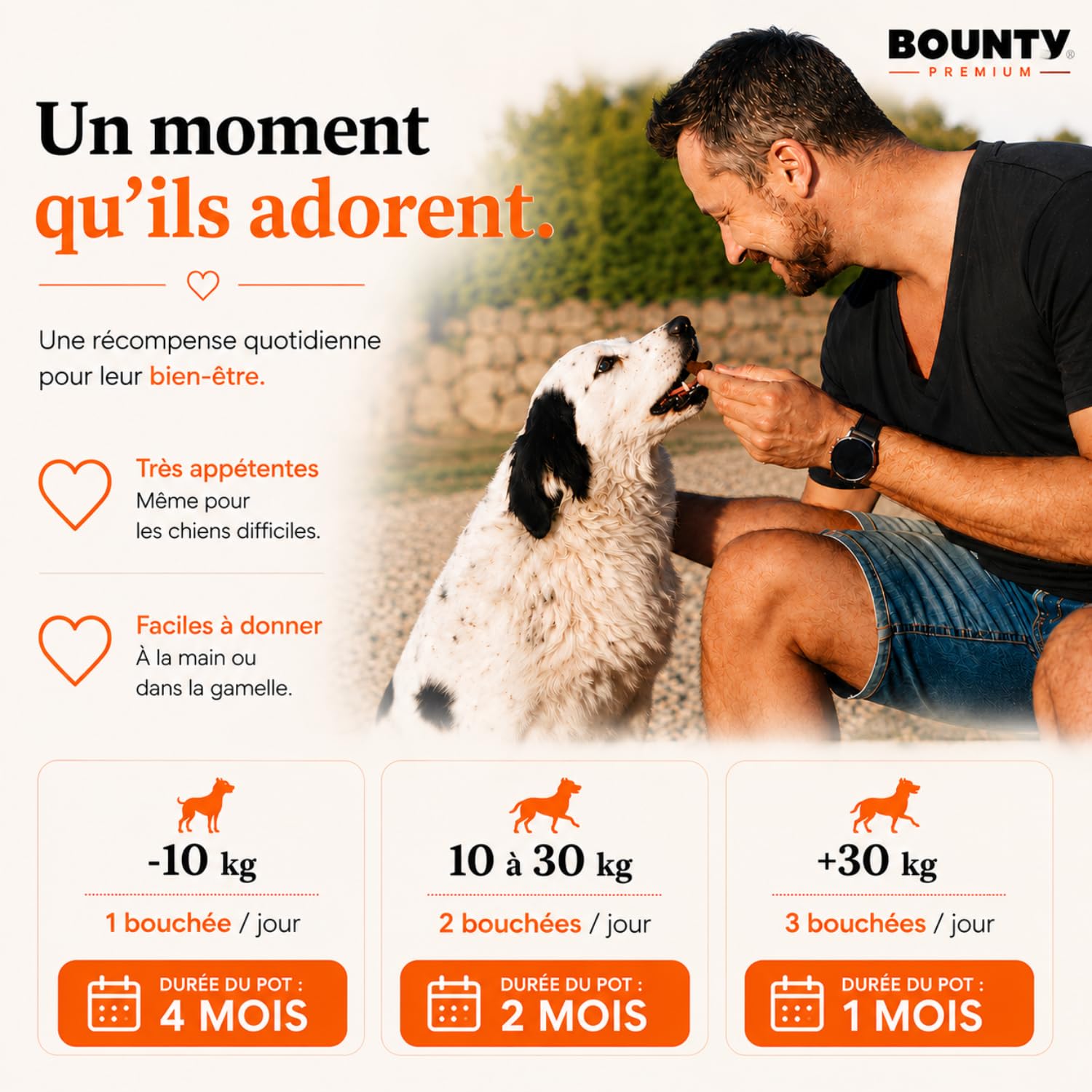 Mobility+ Complément Articulaire Chien – Arthrose & Douleurs Articulaires – 7 Actifs : Glucosamine, Chondroïtine, Collagène, Acide Hyaluronique, MSM – Senior & Grande Race – 120 Bouchées