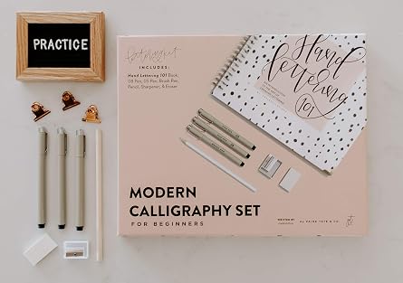 Modern Calligraphy Kit for Beginners: A Creative Craft Kit for Adults featuring Hand Lettering 101 Book, Brush Pens, Calligraphy Pens, and More (Calligraphy Practice Book Series)