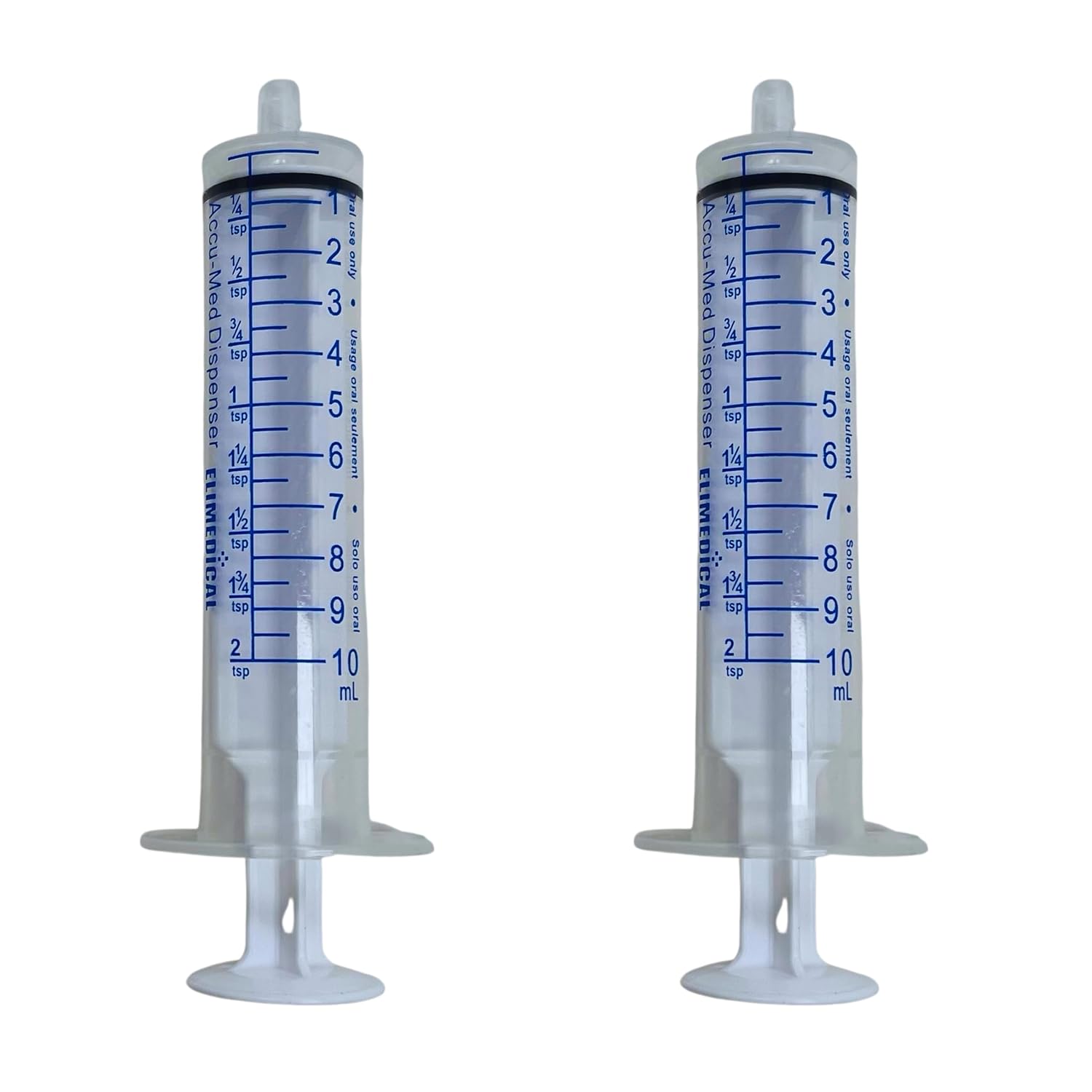 Elimedical 10ml Oral Syringe, Slip Tip, Without Needle, for Medication or Liquid Dispension, 10cc (10ml), 100 per Box, Clear, 10PC