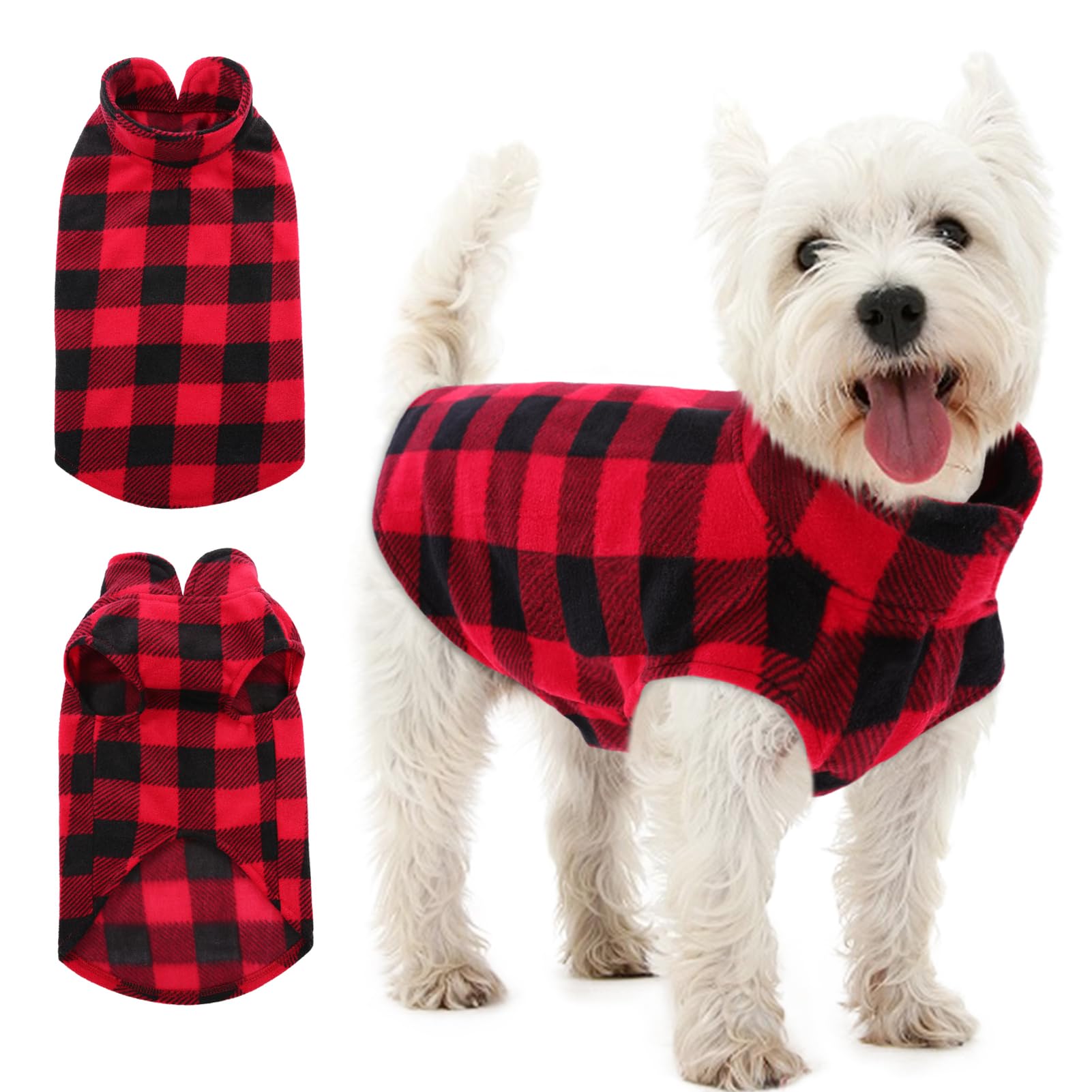 Dog Fleece Sweater Dog Pullover Vest Clothes for Large Dogs