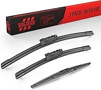 Vista 118 de BERG REGEN 22"+19" Limpiaparabrisas con juego de repuesto trasero de 10 pulgadas para Mazda CX-3 2016 2017 2018 2019 – Calidad genuina del OEM