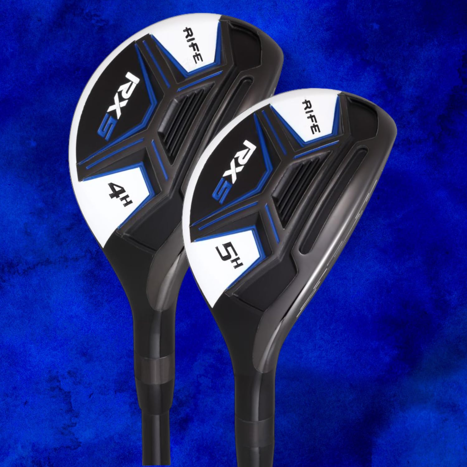 Rife Golf Mens Regular Flex Stainless Steel Shafts RX5#6-SW Iron Set + RX5#4 Hybrid & #5 Graphite Shaft Hybrid Woods Golf Clubs