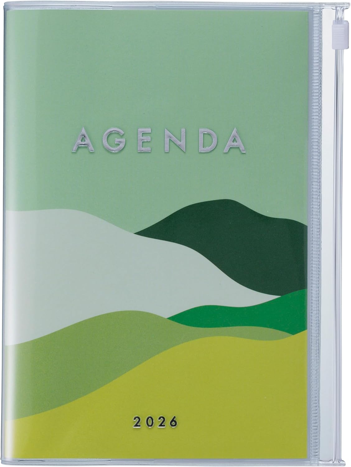 MARK'STYLE B6 Weekly Vertical Planner 15 Months (Oct. 2025 – Dec. 2026) with Soft Transparent PVC Cover,Refillable, Pocketed, for Daily Organizing & Planning (Purple)