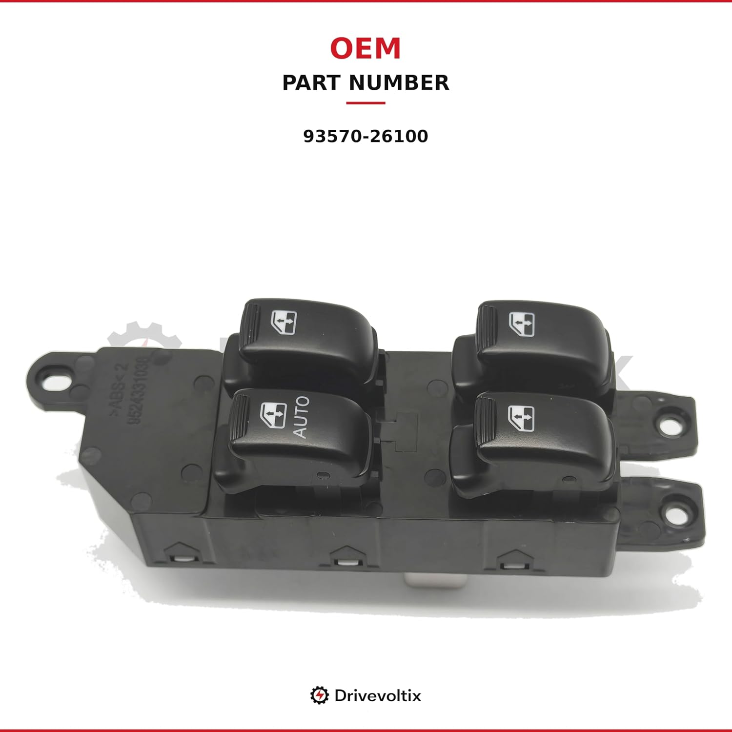 Master Power Window Switch Compatible with Hyundai Santa Fe 2001-2006, Replaces OEM 93570-26100, 9357026100, Auto