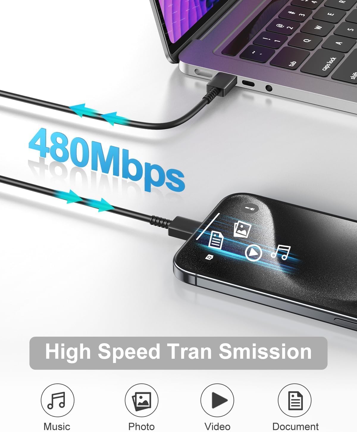 Galaxy S26/S26 Plus/S26 Ultra/S25 FE/S25/S25 Plus/S25 Ultra/S24/S24 FE/S24+/S24 Ultra/S23/S23+ Charger Block, [25W] Super Fast Charger Block USB Type C Fast Charging Cord [6.6FT] High Speed Adapter