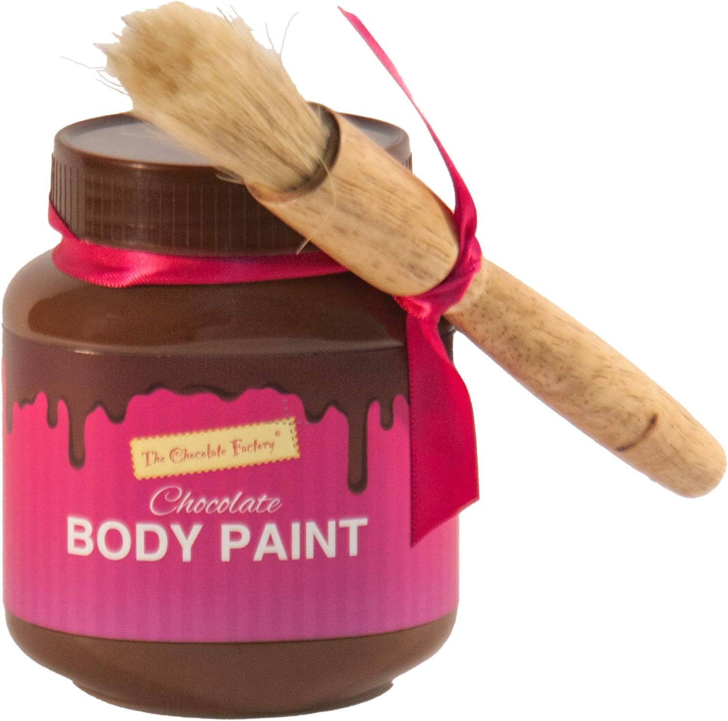 Body Chocolate Paint with paint brush Just warm us and apply chocolate sauce Delicious taste, Natural ingredients.