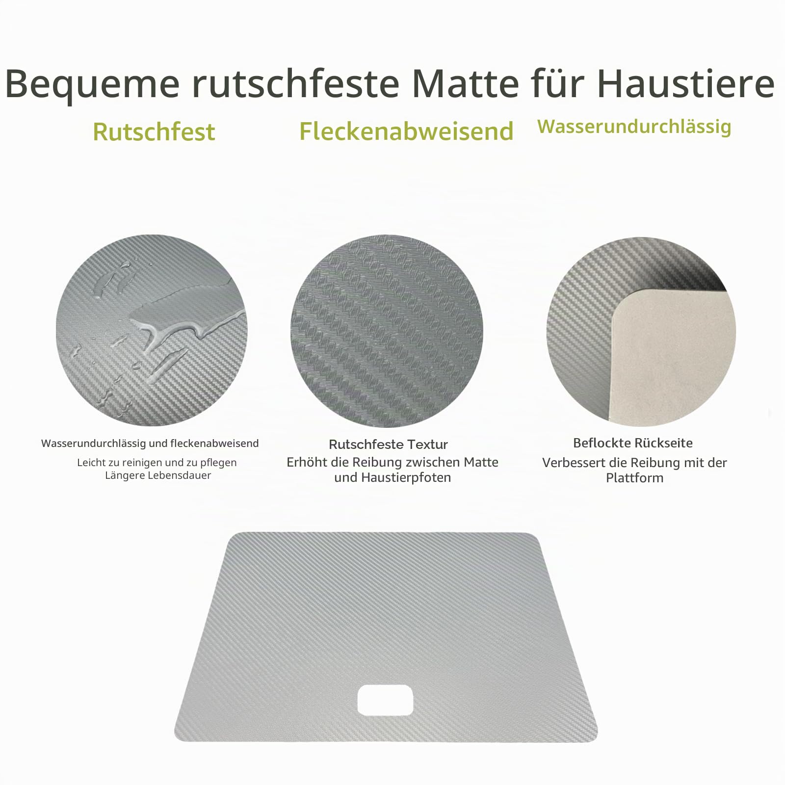 Tierwaage für große Hunde, 80 x 50 cm, 100 kg, 10 g, mit Tara/Halten, Schwarz