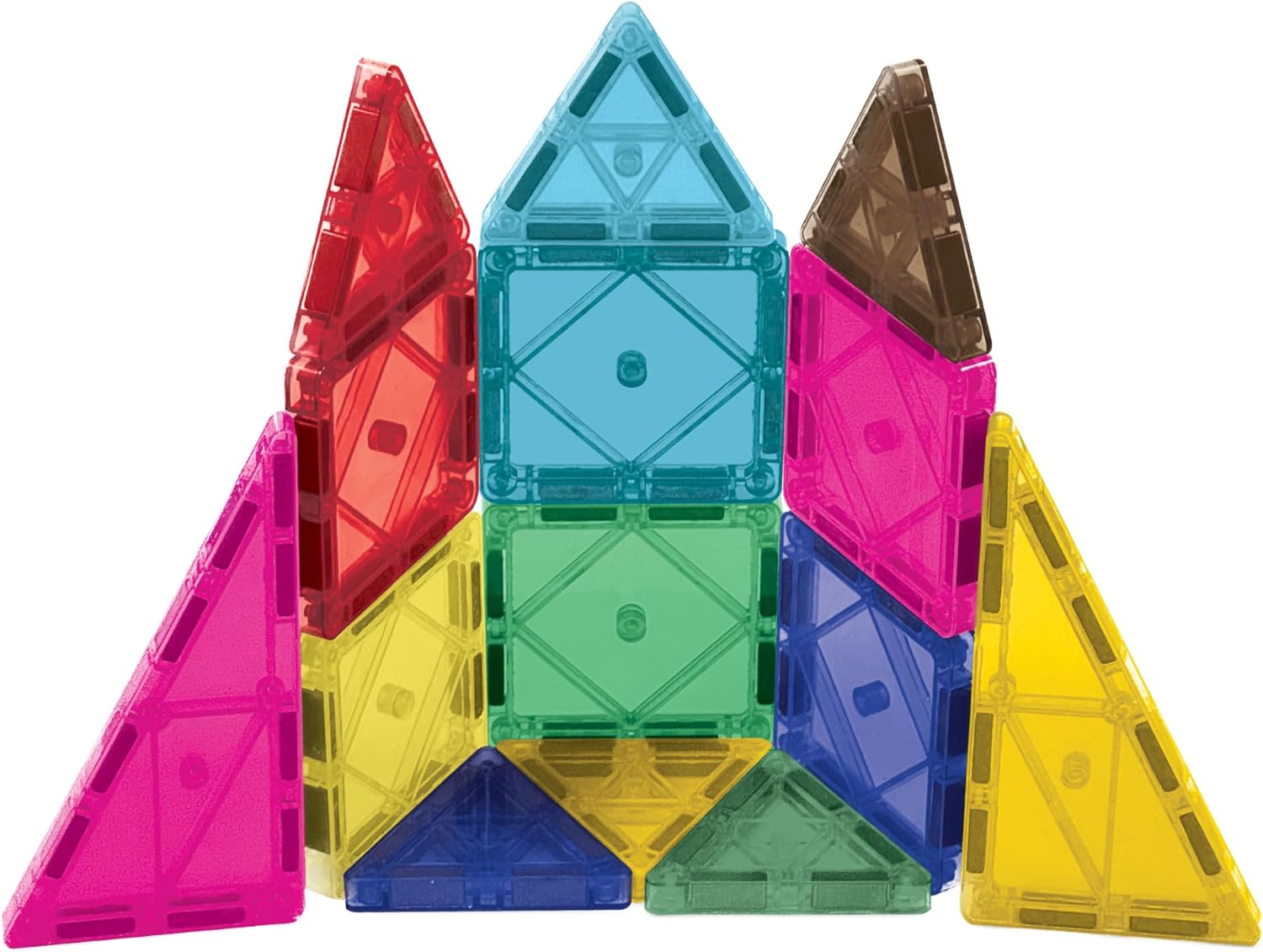 CreateOn Crayola Limited Edition Retro PIP Magnetic Tiles Set, Building Set for Kids, STEM Toys for Boys and Girls Ages 3 and Up, 14-Piece Set - Image 5