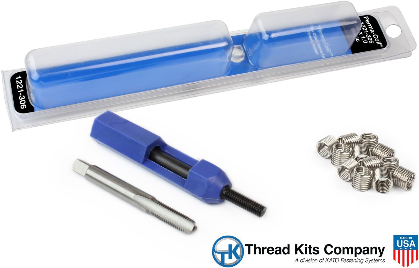 PermaCoil 1221306 Metric Thread Repair Kit M6X1 12PC