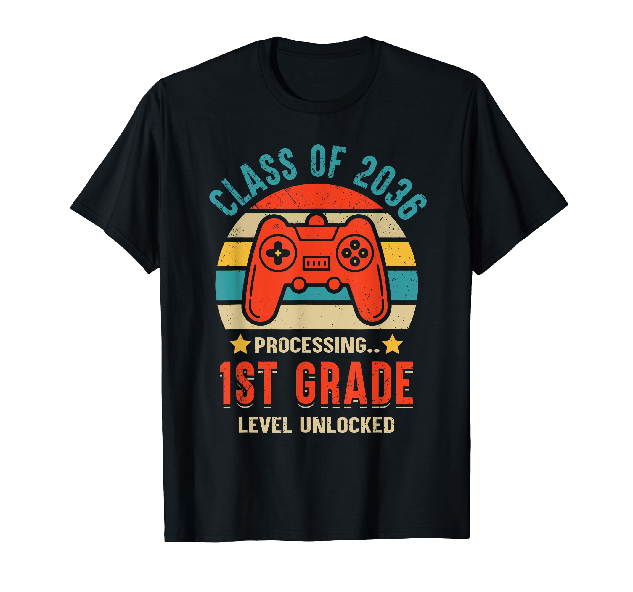 Class 2036 1st Grade Level Unlocked Game Graduate First Day T-Shirt