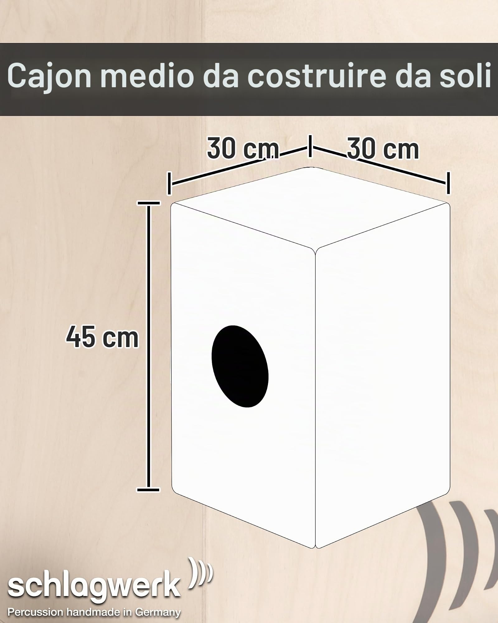 Schlagwerk - CBA10S - Cajon montabile SPL - Medium