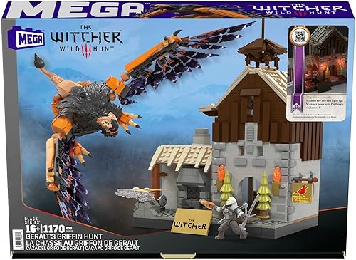 Miniatura 6 de Mega Geralt's Griffin Hunt - Juego de construcción con luces LED, juguetes de construcción para niños a partir de 16 años