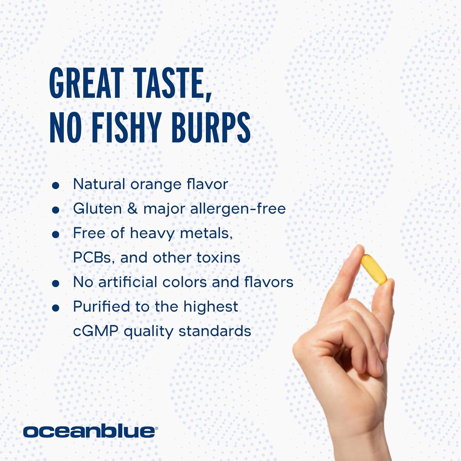 Oceanblue Professional Omega-3 2100-120 ct - High-Potency Triple Strength Burpless Fish Oil with EPA, DHA & DPA - Wild Caught - Orange Flavor, 60 Servings