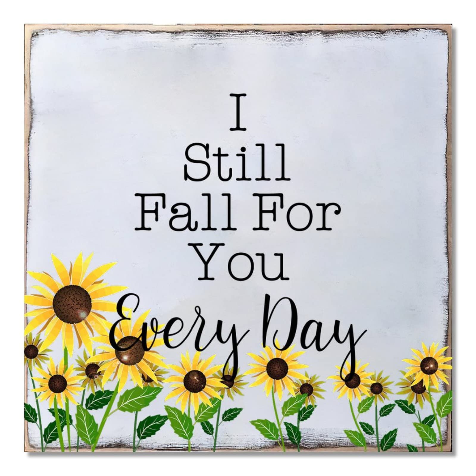Plaque murale en bois de tournesol suspendre pour deco maison